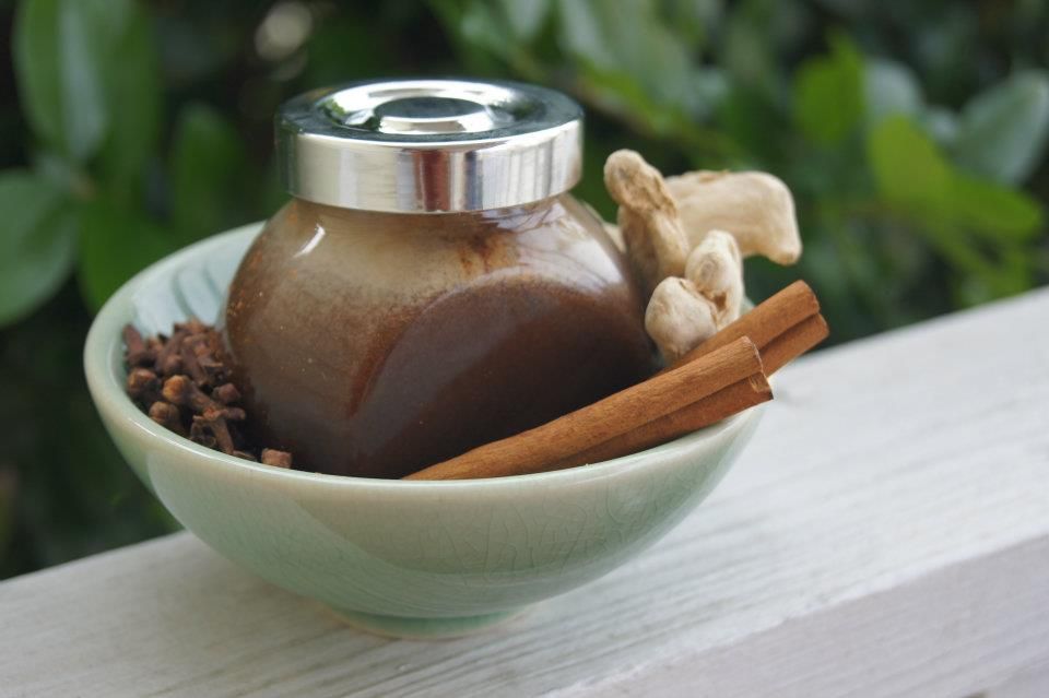 Spiced Honey is a blend of spices that are chock full of antioxidants, anti-inflammatory, vitamin c, natural immune support and defense, digestive aid, settles upset stomach, freshens breath, benefits circulation, improves metabolic functions, thins (c) auraluv metabolic cooking