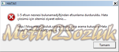 13fsunn3sn3s1 hatası