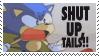 Shut Up Tails Stamp