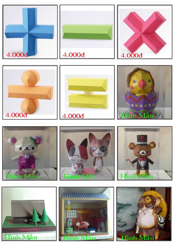 Bán mô hình giấy 3D chưa thành phẩm với 3,000 mẫu. - 10