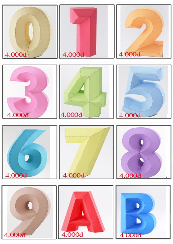 Bán mô hình giấy 3D chưa thành phẩm với 3,000 mẫu. - 7