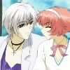 Sasame sitting with Himeno, being gallant