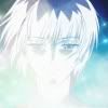 an artistically nude Sasame surrounded by light in the pret transformation sequence