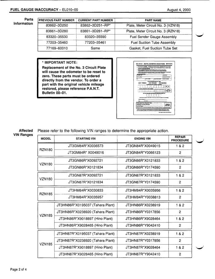 fuel sending unit testing conflicting info?? toyota 4runnerToyota 4runner Fuel Sending Unit Diagram On 87 Toyota 4runner Fuse #11