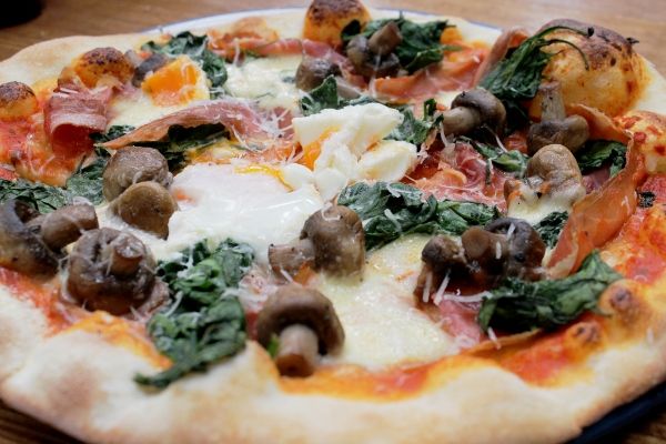 Breakfast pizza