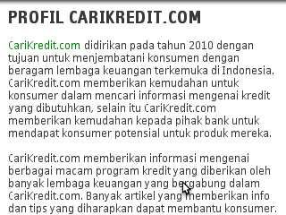 Informasi Kredit Terbaik di Indonesia