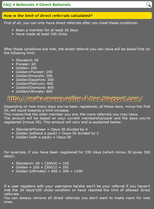 Neobux referral limit