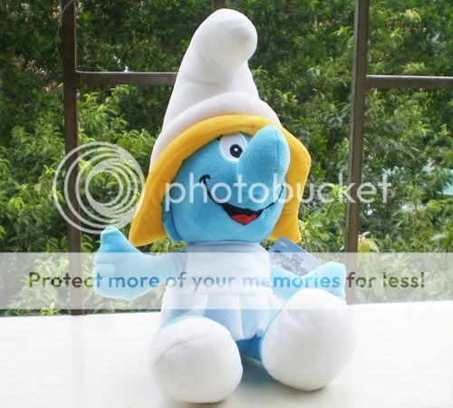   Stuffed Animals SOFT TOY SUCKER DOLL La Schtroumpfette Smurfette 25CM