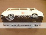 VINTAGE HARD PLASTIC RED CROSS AMBULANCE TOY 1971  