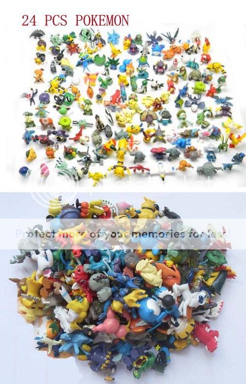   New Cute Lots 24pcs 2 3cm Pokemon mini random Pearl ct Figures  