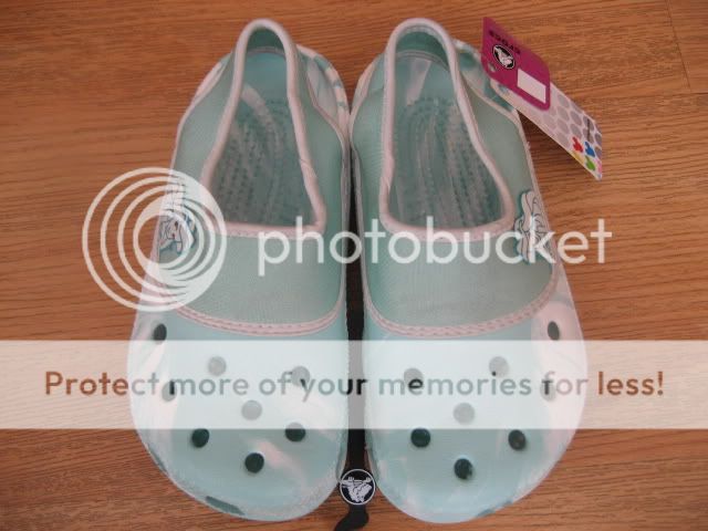 NWT CROCS ARIEL J 1/3 Crocling Disney Sea Foam Blue  